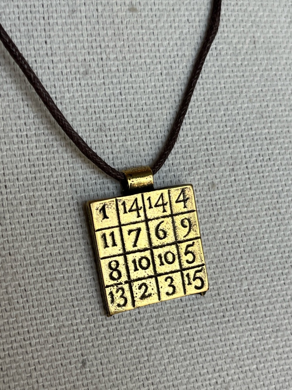 Sagrada Familia Magic Square Pendant Necklace - Subirachs Cryptogram, Barcelona